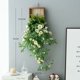 thumbnail image 1 of 1 pieza, pequeña margarita for colgar en la pared | decoración de panel colgante de pared de imitación de ratán, con plantas verdes y flores artificiales | material, decoración del día de San Valentín, 1 of 2
