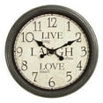 thumbnail image 2 of Monarch Specialties I 9085 - Clocks, 16" Round, Wall Clock, Antique Brown, Transitional, 2 of 4
