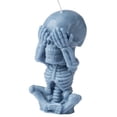 thumbnail image 2 of Rejuuv Skull Creative Candle, Hand Holding Bead Halloween Skull Scented Candle, 2 of 2