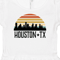 thumbnail image 4 of Inktastic Houston Texas Skyline Retro Girls Baby Dress, 4 of 5