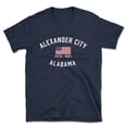 thumbnail image 1 of Alexander City Alabama Patriot Men's Cotton T-Shirt, 1 of 1