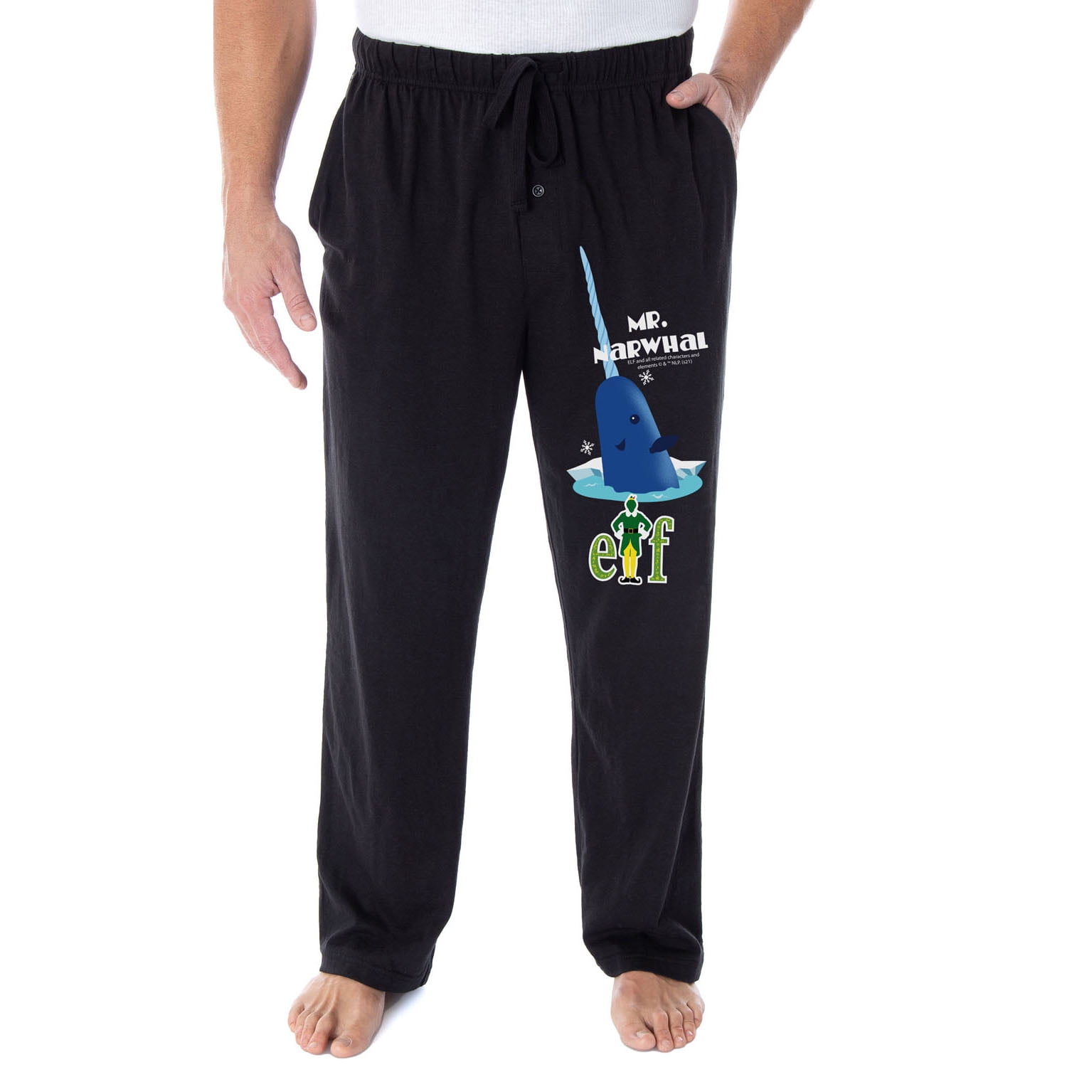 Elf The Movie Men's Mr. Narwhal Loungewear Sleep Bottoms Pajama Pants