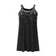 thumbnail image 4 of DeHolifer Summer Dress for Women Casual Loose Sleeveless Sundress Crewneck Beach Dress Cute Sling Knee Length Mini Dress Multicolor XL, 4 of 5