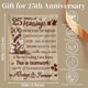 thumbnail image 2 of LHSHID Gift for 25th Wedding Anniversary 25th Silver Wedding Anniversary Gifts Happy Anniversary Marriage Gifts for Wife Husband Him Her Anniversary Decorations Blanket 60x80in, 2 of 6