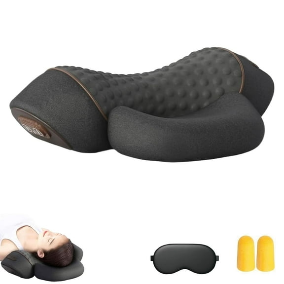 Neck Pillow, 2025 New Neck and Shoulder Pillow, Memory Foam Pillows, for Sleep Aid (Dark Grey)