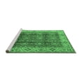 thumbnail image 2 of Ahgly Company Machine Washable Indoor Rectangle Oriental Emerald Green Traditional Area Rugs, 5' x 8', 2 of 4