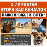 NPS Ultrasonic Dog Bark Deterrent Device Indoor/Outdoor Stops Bad Behavior No Yelling or Swatting Dog Barking Control Long Range Anti Barking Device for Small Medium Large Dogs