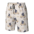 thumbnail image 4 of Sikiie Hippopotames Conduisant une Voiture Imprimé Shorts de Plage pour Hommes, Shorts à Séchage Rapide Haute Élasticité - avec Cordon et Poches Antidérapantes, Adaptés pour Plage, Sports, Vacances-3TG, 4 of 6