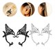 thumbnail image 4 of 2 pares de pendientes con forma de mariposa para las orejas, joyería de moda para mujeres y niñas., 4 of 5