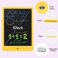 thumbnail image 3 of Juguetes de regalo para niñas para niñas de 3 5 7 6 4 años, tableta de escritura LCD de 10 pulgadas, tablero de dibujo, tablero de dibujo colorido para niños, juguetes preescolares para niñas de 3 a 7 años (amarillo) Sailing Electrónica, 3 of 6