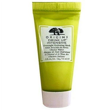 Origins Drink Up Intensive Overnight Hydrating Mask with Avocado & Swiss Glacier Water Mini Travel Size (No Box), 0.5 fl oz / 15 mL