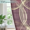 thumbnail image 4 of Yayeee Window Curtains Set of 2 for Living Room Light Filtering 63"x42", Gold Abstract Pattern, 4 of 7