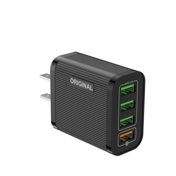 4 MultiPort Fast Quick Charge QC 3.0 USB Hub Wall Charger Adapter US