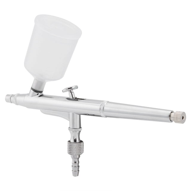 Dual Action Airbrush Kit Needle Large Capacity Cup Spray Airbrush, Copper Made, Suitable for Artists, with Dual Action Trigger Controls and Safety Locks, 20cc and 40cc Cup