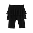 thumbnail image 2 of EnJoCho Girls Ruffle Skirt Attached Leggings Pantskirt Skinny Stretch Five Length Skirted Pants Bottoms 4-12 Years Playwear Casual Cute Toddler, 2 of 6