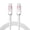 Pink, variant on YIGSECU Ice Crystal USB C Charging Cable 60W Fast Charging Power Supply Cord 480Mbps Data Transmission for Phones