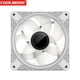 thumbnail image 5 of COOLMOON DM1 5V 3PIN ARGB 12V 4PIN PWM Luminous PC Case Fan (White Positive Ndcxsfigh Para estrenar, 5 of 8