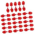 thumbnail image 1 of 20 pares de Botones de rana de nudo chino con cuentas de cheongsam rojo y oro Sunnimix Botones, 1 of 8