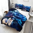 thumbnail image 2 of Juego de Funda Nórdica, Tamaño King, Lago de los Cisnes Azul Rosa juego de cama para Gilrs, 2 of 7