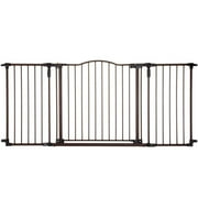Toddleroo by North States Deluxe Decor Child Safety Gate, 30" Tall, Matte Bronze
