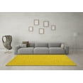 thumbnail image 3 of Ahgly Company Machine Washable Indoor Rectangle Solid Yellow Modern Area Rugs, 8' x 10', 3 of 4