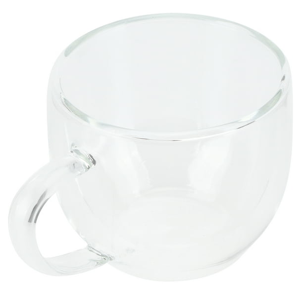 Tasse en verre double paroi avec cuillère 150ml / 250ml résistant