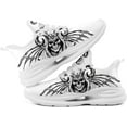 thumbnail image 5 of Coolcustomize Men's Skull Running Shoes Lightweight Breathable Cushion Sports Walking Sneaker Black Cool Workout Gym Training Tennis Shoes, 5 of 7