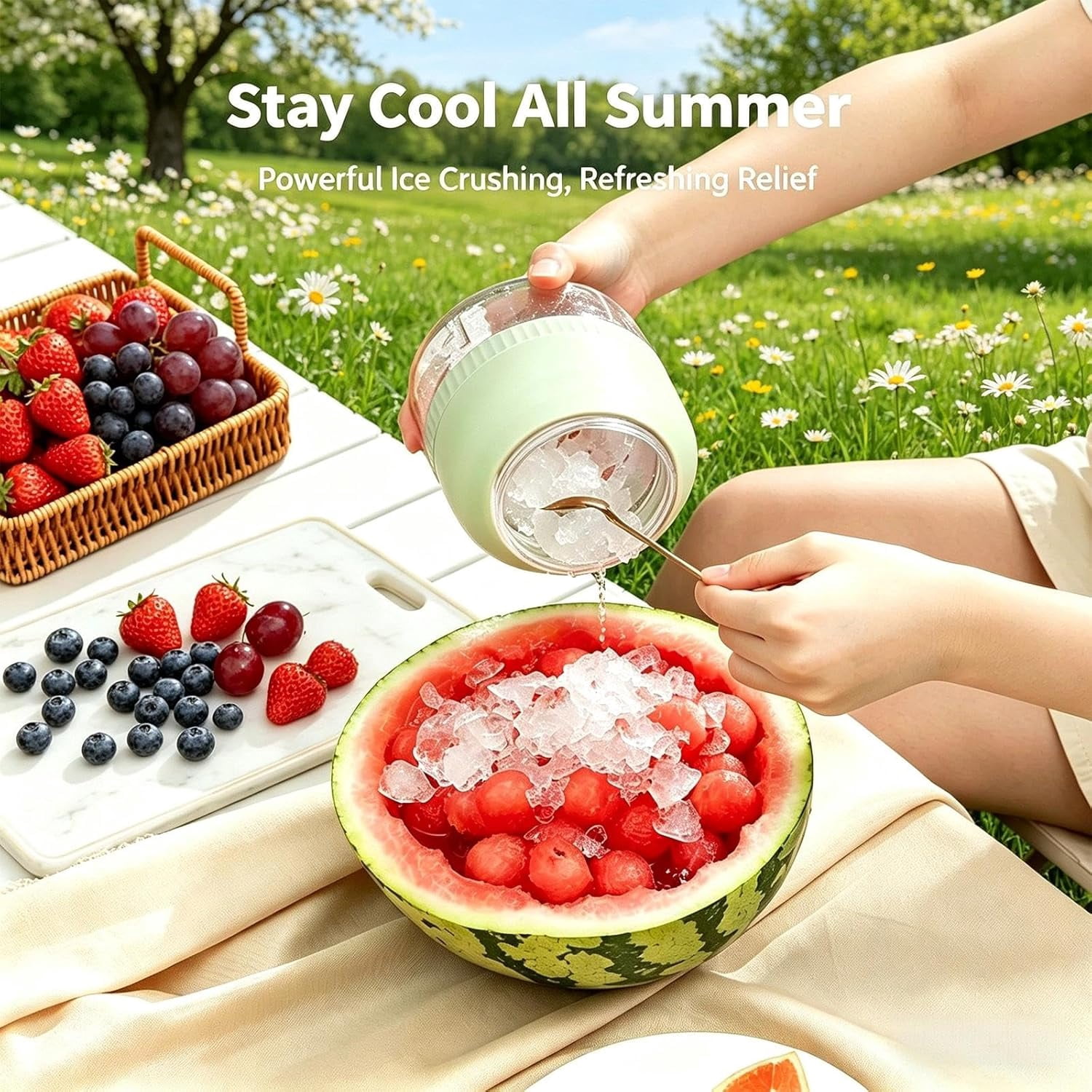 Rechargeable Portable Blender 500ml 10 Blade Juicer for Shakes