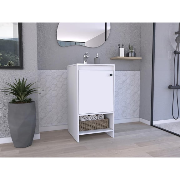Depot E-Shop DE-MLB7133 Braavos Bathroom Vanity, White