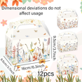 thumbnail image 4 of Wildflower Theme Handheld Gift Boxes - Double-Sided Watercolor Design for Spring Summer Party Decor & Favors 12 Pack, 4 of 7