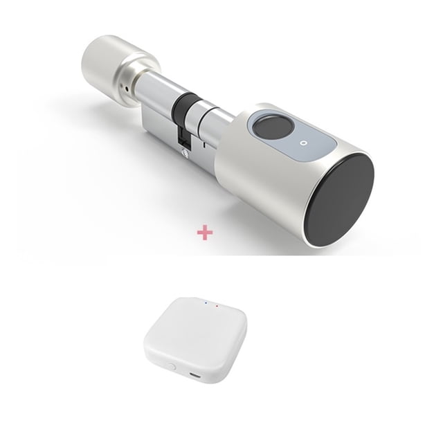 Door Lock, Euro Home Door Smart Lock Cylinder With Tuya Digital IC Card Finrprint Keys Unlock Adjustable Core Electronic Locks ,Easy to Install