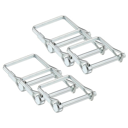 Uxcell 6 Pcs Trailer Coupler Pin 3/16 x 1.6 Square Safety Wire Spring Lock Hitch Pin
