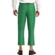 thumbnail image 3 of Pantalones formales recortados para hombres INSPIRE CHIC, color sólido, con frente plano, talla 34, color verde, 3 of 6