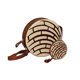 thumbnail image 3 of SET de 2 Piezas: BOLSA y MONEDERO en forma de PAN DE CONCHA VAINILLA, Redonda, Cross-Body, PAN DE DULCE, Correa Cruzada y Ajustable, Vini Piel, Moda Kawaii, Color Beige., 3 of 5