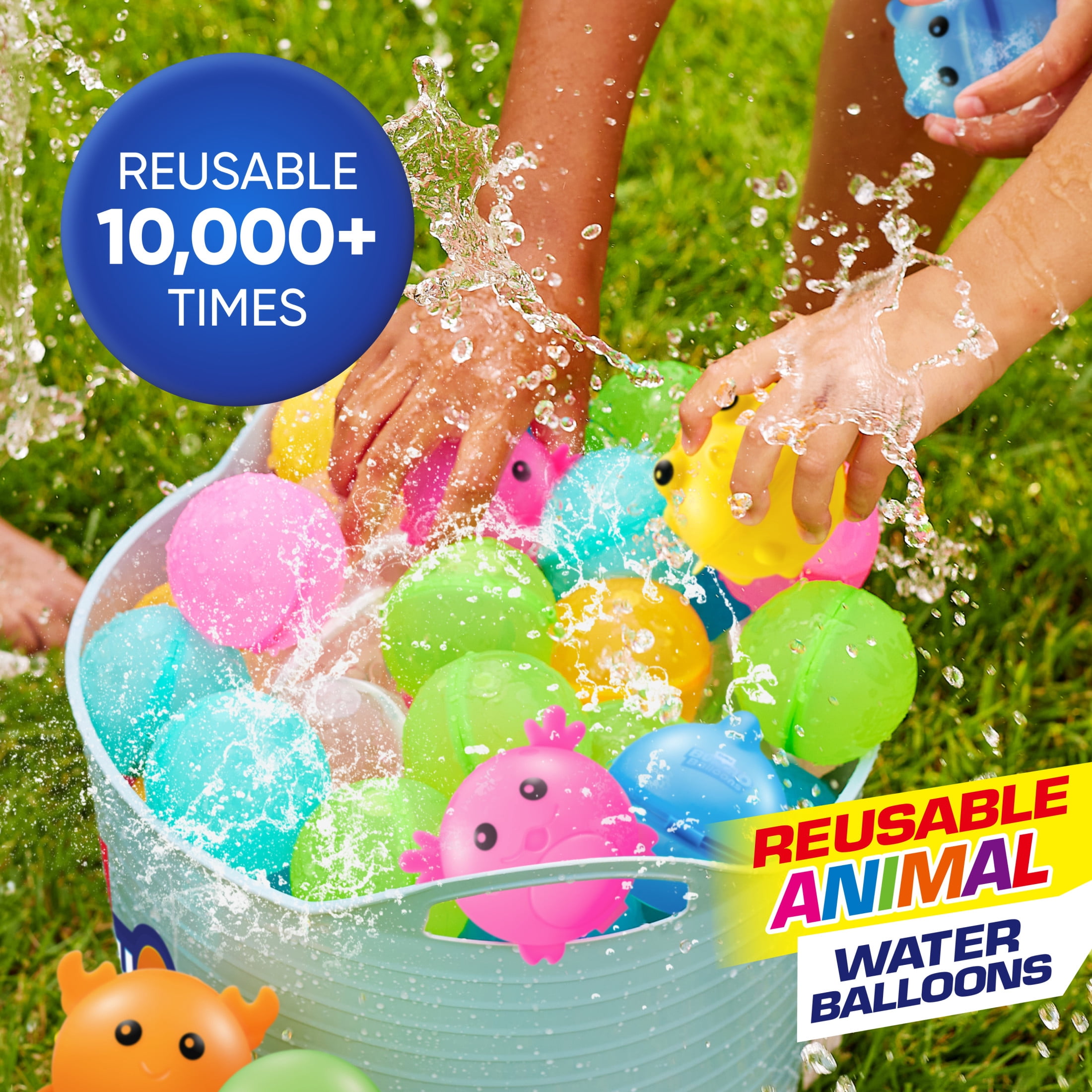 Bunch O Balloons 3 pack Reusable Eco-Friendly Animal Balloons Self Sealing Water Toys Ages 3+ by ZURU