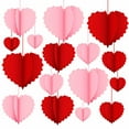 thumbnail image 6 of 8 Pieces Heart Garland Hanging String Decoration Festive Paper Material for Birthday Party Window Doorway, 6 of 6