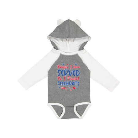 

Inktastic Memorial Day People I Loved Served So I Could Celebrate Gift Baby Boy or Baby Girl Long Sleeve Bodysuit