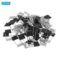 thumbnail image 3 of Unique Bargains 40x16mm Downlight Spring Clips 50 Pack Emitting Diode Recessed Lighting Accessories Securing Clamps Black, 3 of 6