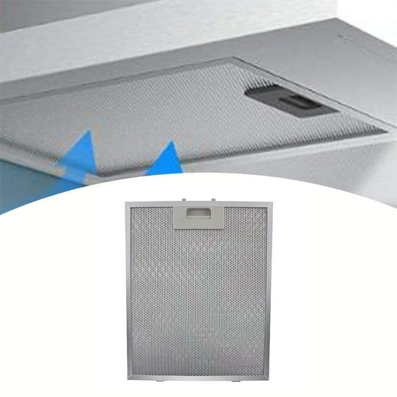 Silver Cooker Hood Filters Metal Mesh Extractor Vent Filter 300 X 240 X 9Mm