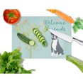 thumbnail image 2 of Carolines Treasures BB7581LCB Welcome Friends Black Boxer Glass Cutting Board Large 12H x 16W multicolor, 2 of 2