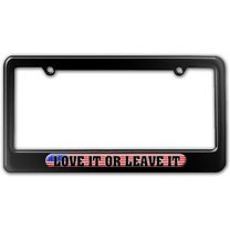 Love It Or Leave It - USA Country Flag License Plate Frame
