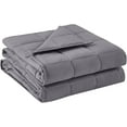 thumbnail image 1 of BB BLINBLIN Adult Weighted Blanket Heavy Blanket, Calm and Sleep, Premium Soft and Comfortable Material and Glass Beads (Dark Grey, 60"x80" 17lbs), Suit for Adult (~160lb) Use on Queen/King Bed, 1 of 8