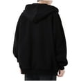 thumbnail image 3 of Mens Hoodies Zip up Drawstring Hooded Sweatshirt Fitted Long Sleeve Pullover Top Windbreaker Training Gym Hooded Jacket Loose Fall Activewear Parker Coat Top Size M-5XL, 3 of 6