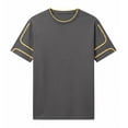thumbnail image 4 of Qiyinn Men's Line Casual T-shirt For Summer Men Top, 4 of 6