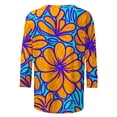 thumbnail image 5 of Njagoc3 Long Sleeve Shirts for Women 2026 Fall Crew Neck Ladies Tops | Boho Floral Printed Loose Pullover,Casual Dressy Casual Blouses,Vintage Graphic Tees Fall Fashion Outfits, 5 of 6