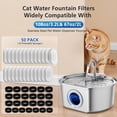 thumbnail image 2 of Beckacher paquete de 50 filtros de repuesto para fuente de agua para gatos, 2 of 8