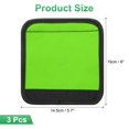 thumbnail image 2 of Uxcell 3 Pcs Envoltura de Asa de Equipaje para Maleta, Cubierta de Agarre de Neopreno Protector Identificadores de Equipaje para Bolsa de Compras, Verde Fluorescente, 2 of 7