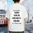 thumbnail image 5 of Custom Front & Back Printed T-Shirt, Add Your Text/Photo/Logo/Design, 100% Cotton Tee for Men, 5 of 9