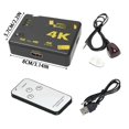 thumbnail image 3 of Commutateur Hub USB avec Support pour 4K 2K 1080P Compatible avec Tout Modèle d'Ordinateur Inclut Données et Télécommande, 3 of 5