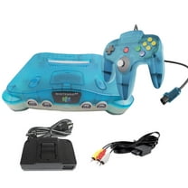 Restored Nintendo 64 N64 Game Console, Ice Blue (Refurbished)